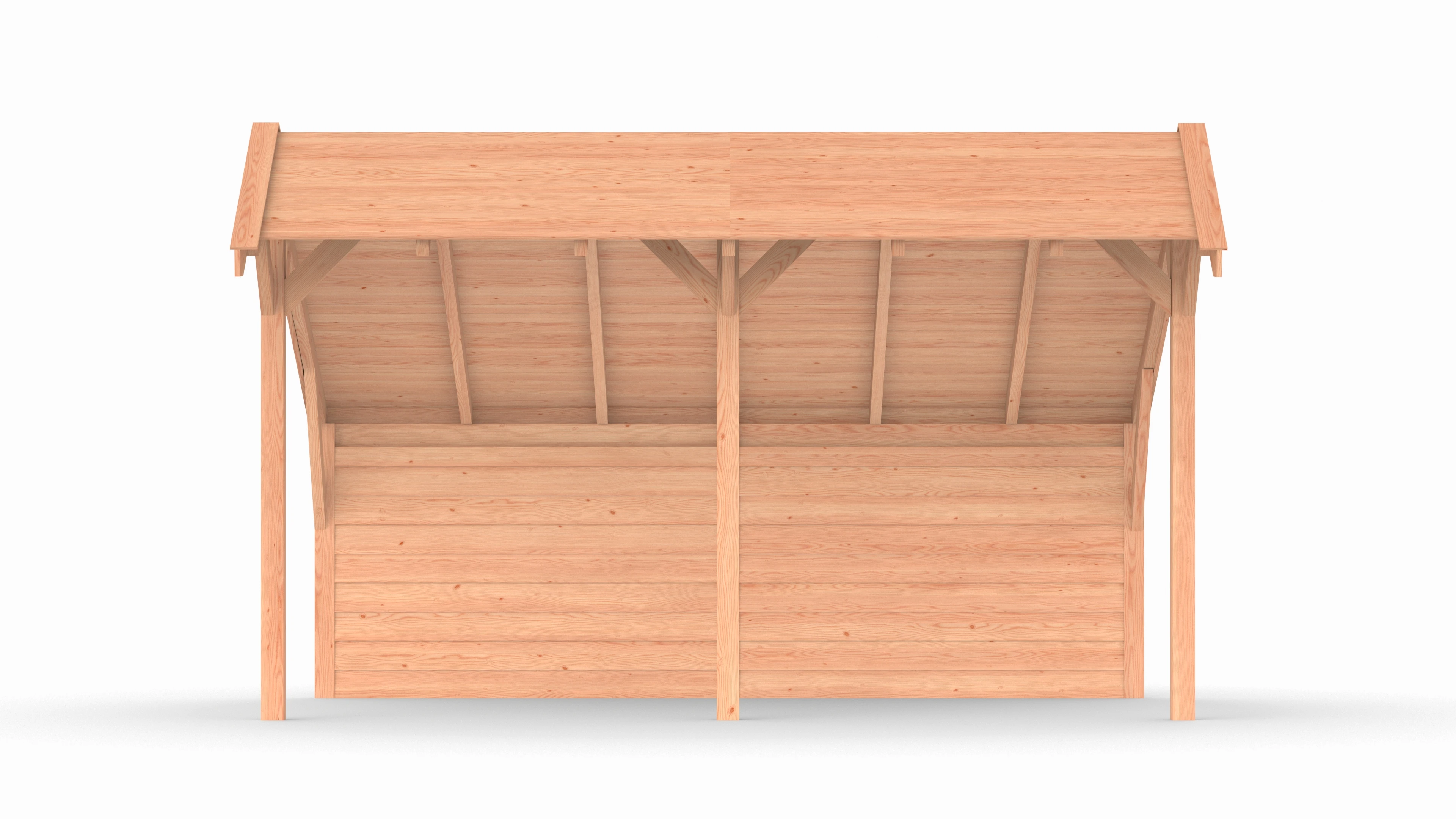 Douglas kapschuur, 500 x 300, met achterwand, Westwood Comfort - Afbeelding 4